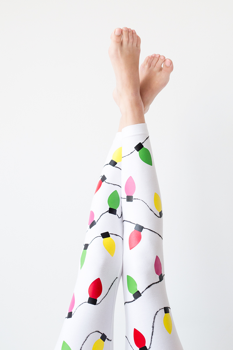 DIY Christmas Light Leggings | Studio DIY®