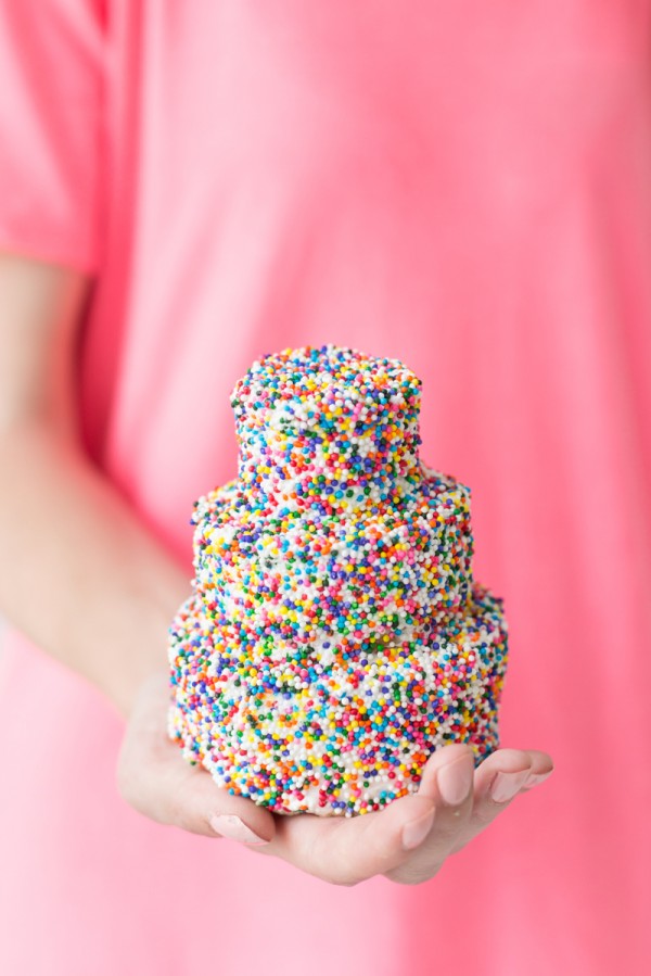 How to Make A Mini Sprinkle Cake